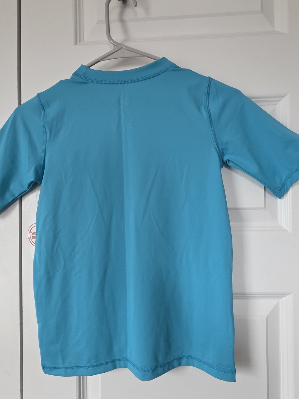 Wonder Nation Bright Turquoise Short Sleeve Rash Guard - Picture 5 of 7